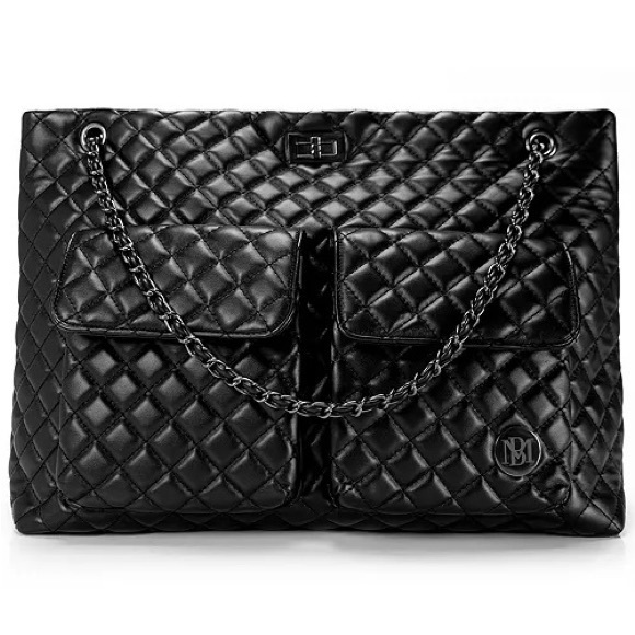New BADGLEY MISCHKA Diana Vegan Leather Weekender Tote, cross bag, travel bag - Picture 1 of 16
